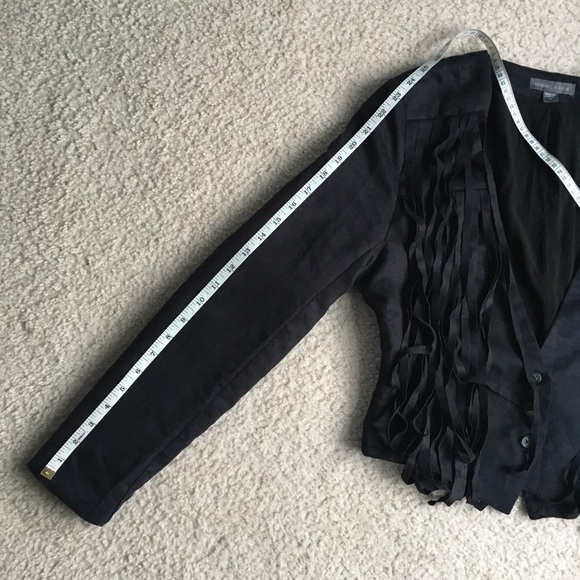 Kendall & Kylie Fringe Black Jacket size MED - Picture 7 of 8